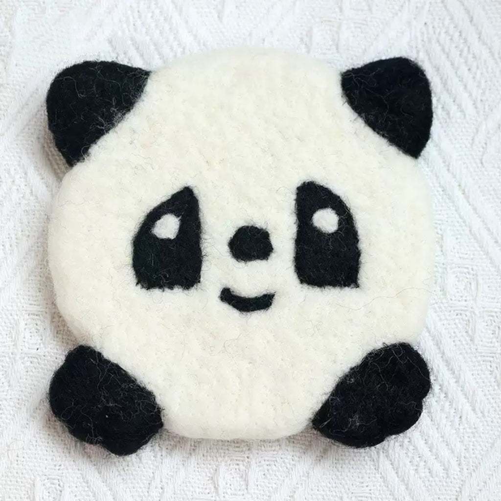 Eco-Friendly Panda Coasters - Reusable Table Decor
